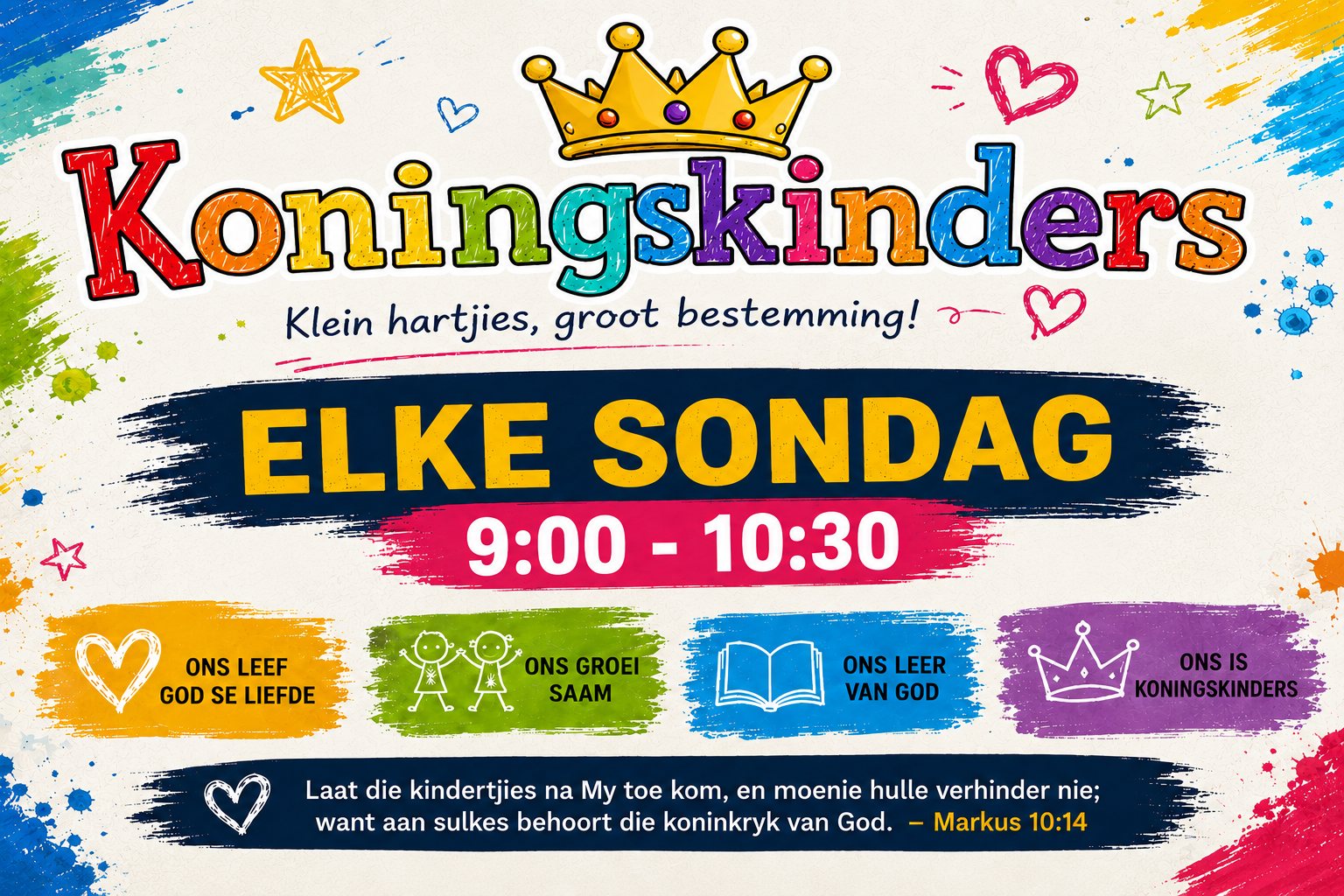Koningskinders — Klein hartjies, groot bestemming! Elke Sondag 9:00 – 10:30